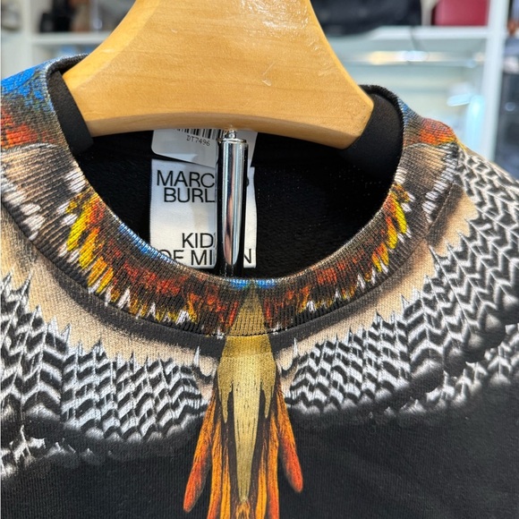 Marcelo Burlón Black Sweatshirt with Colorful Bird Design - 6Y - Picture 2 of 4
